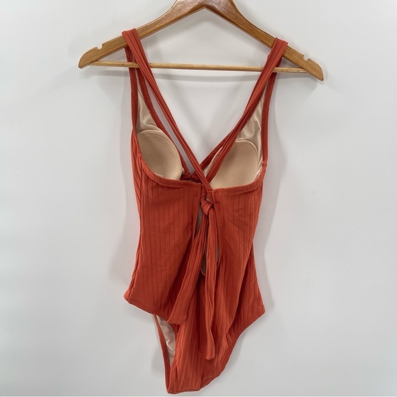 NWOT Kona Sol Ribbed Knit One Piece Swimsuit Size Small - Picture 8 of 11